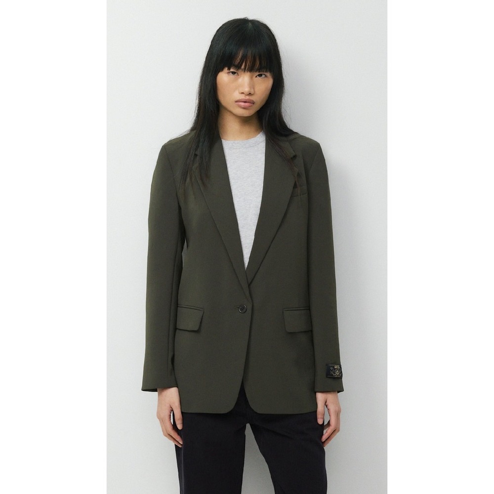 Aritzia Generation Blazer Crepette Flint Green Sz 6